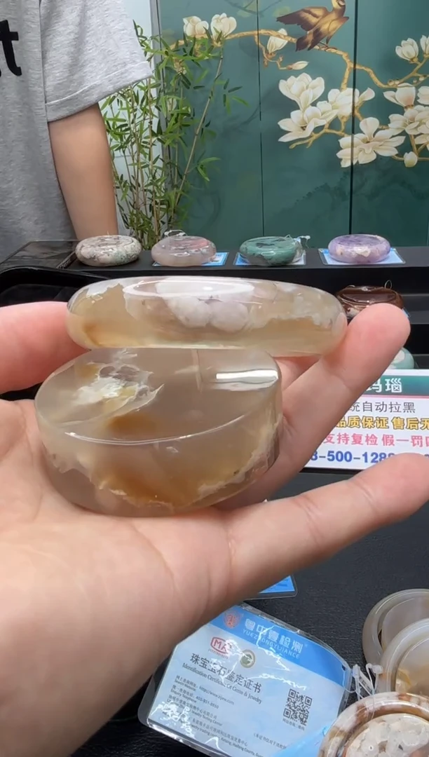 未镶嵌手镯石英质玉A642(60圈赠送镯心)