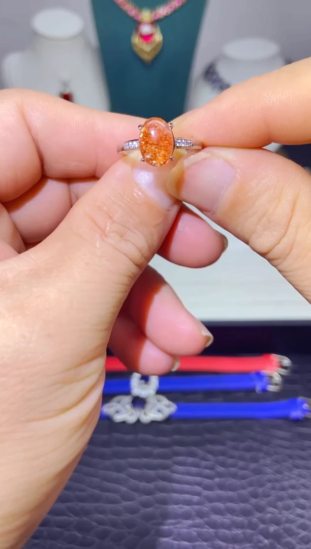 银S925镶嵌耳饰紫晶1