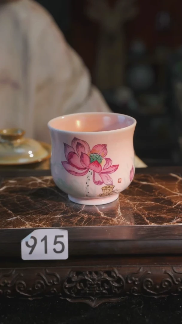 杯子等烟雨陶瓷手作主人杯915