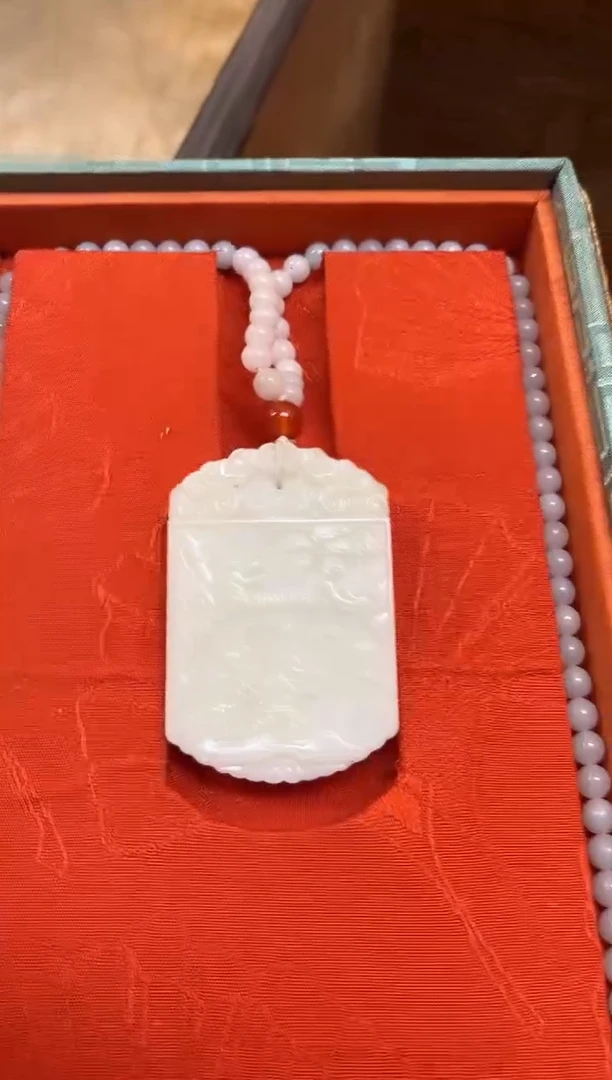 和田玉未镶嵌颈饰和田玉挂件子冈牌