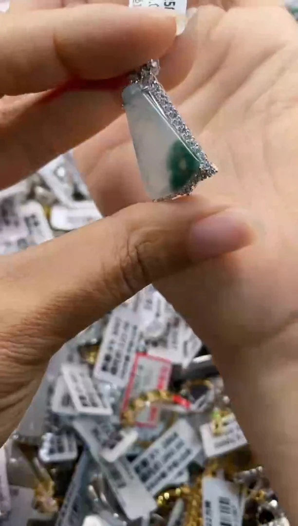 银S925镶嵌戒指翡翠11111----4