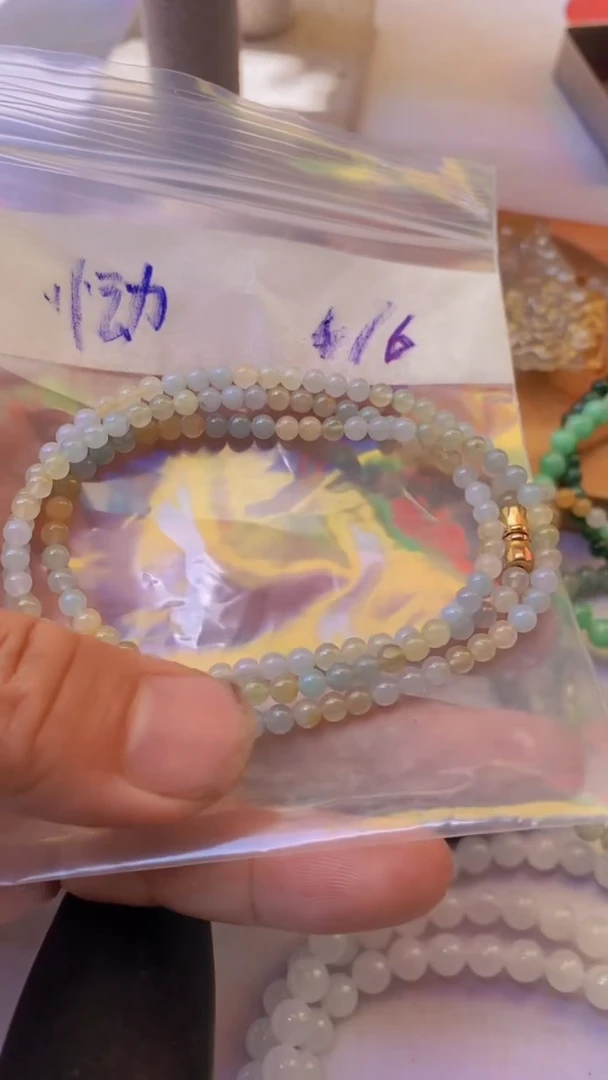 翡翠散珠天然翡翠珠串