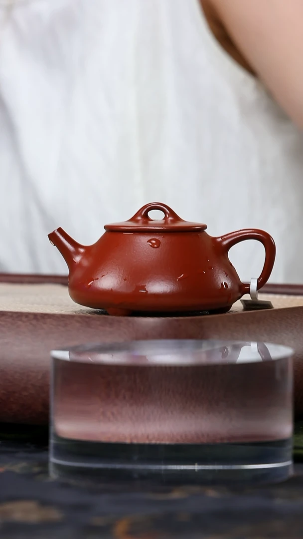 茶壶紫砂ytt 精品紫砂壶 大红袍 石瓢 130cc