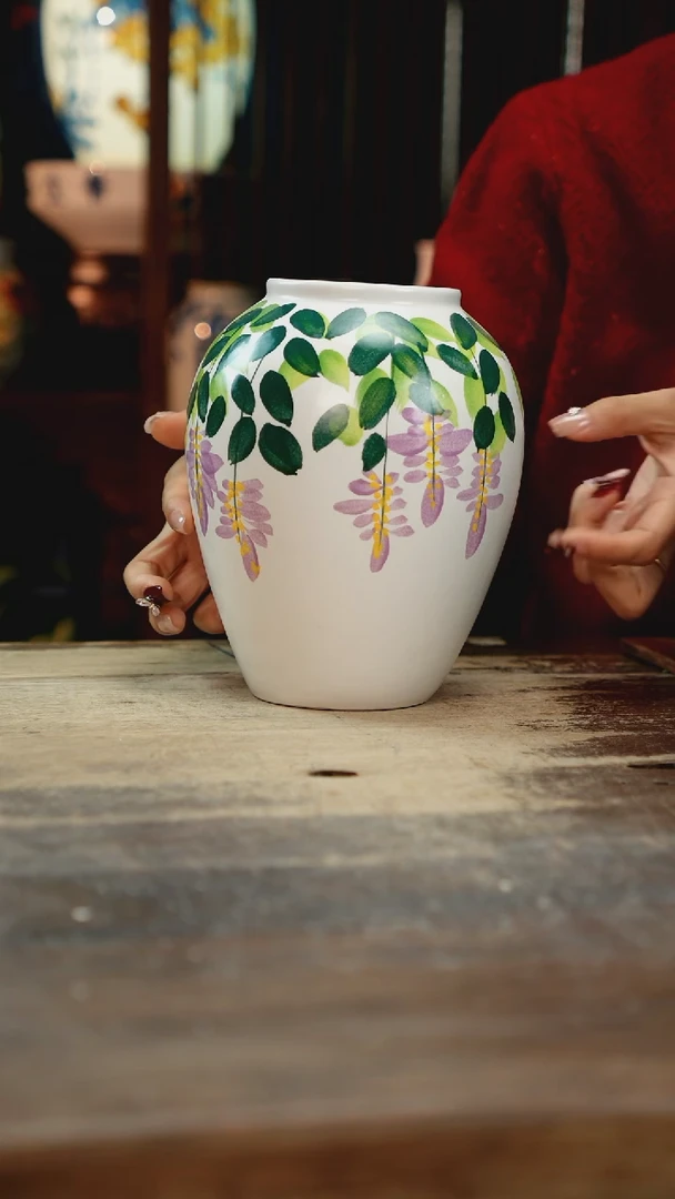 【闪购商品】瓷片景德镇纯手工釉下彩精品花瓶