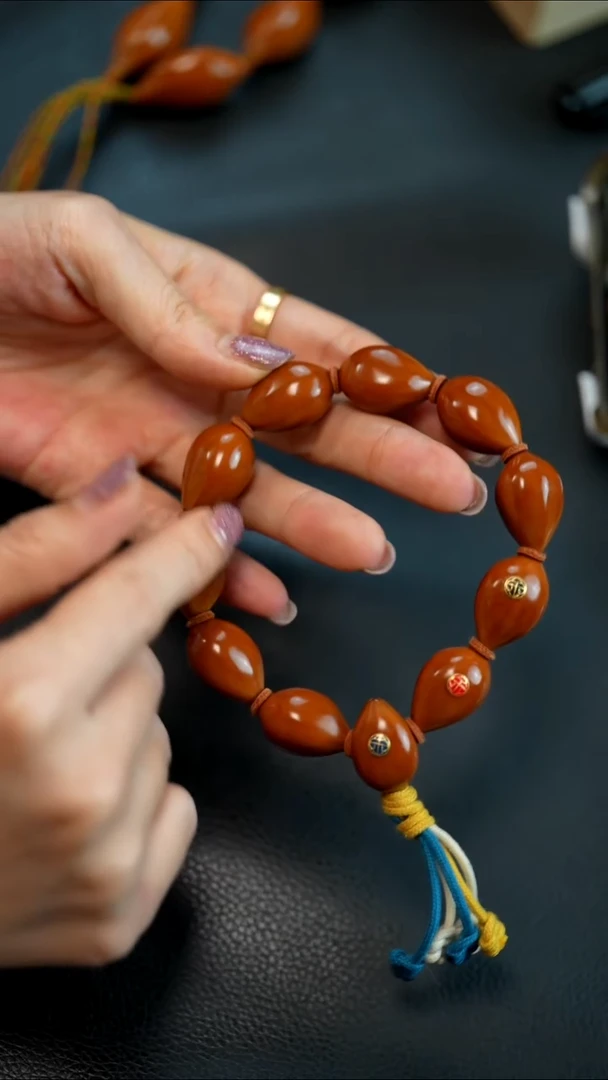 手串/手链橄榄核沐光--1.5精抛老油核三标款