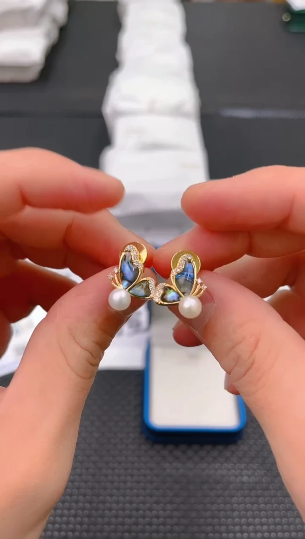 未镶嵌淡水珍珠耳饰ed1232