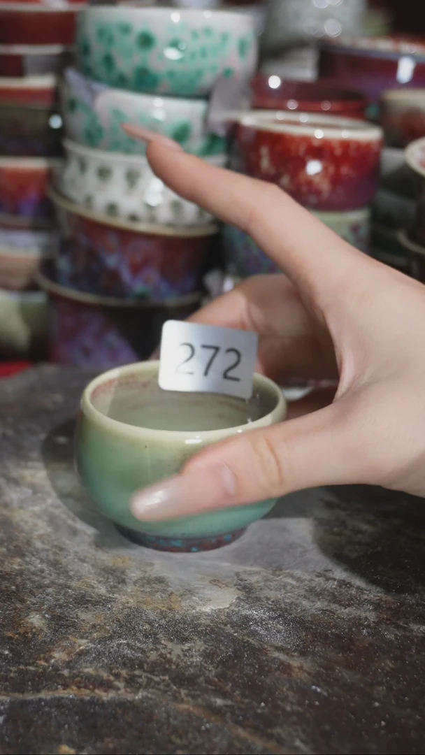 摆件精品窑变钧瓷茶器