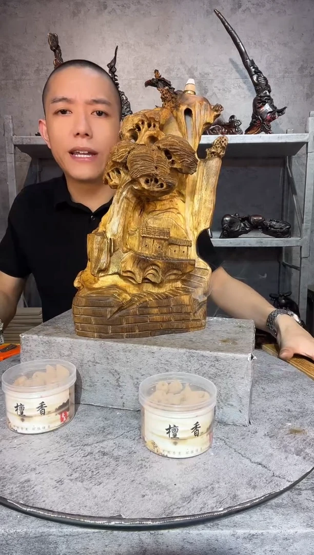 金丝楠金丝楠木精工雕刻摆件