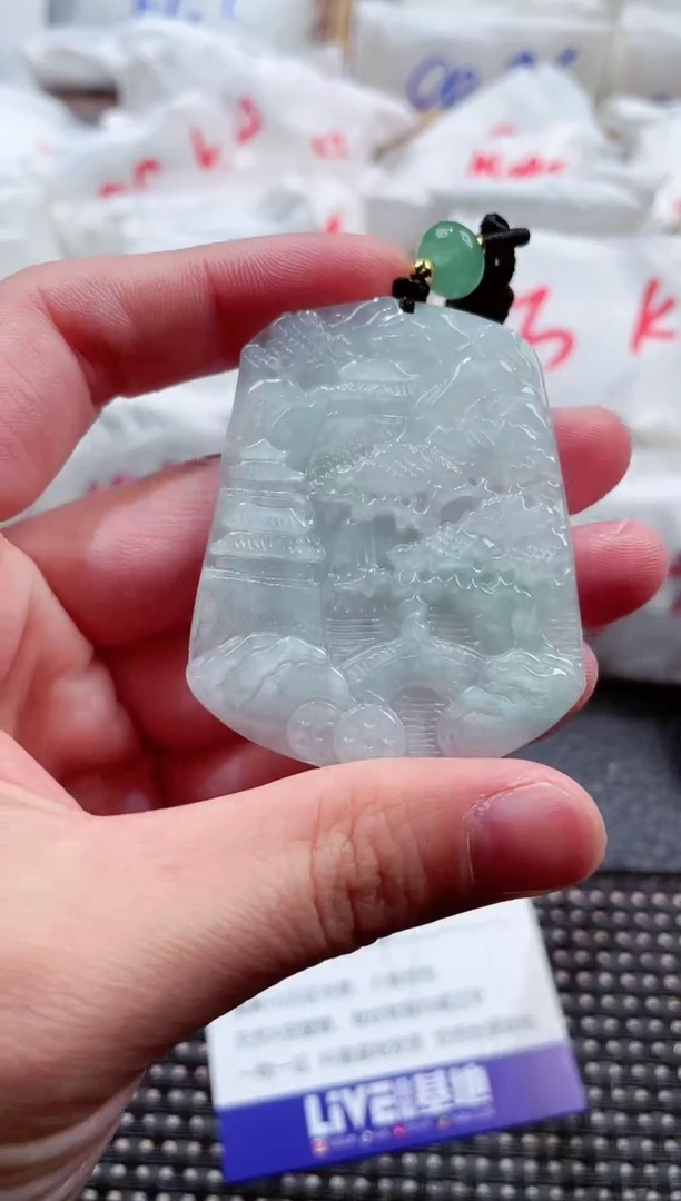 翡翠未镶嵌颈饰00005768