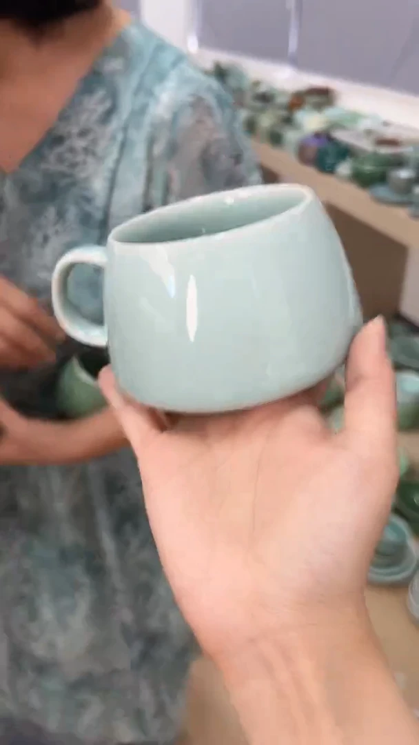 龙泉云间青瓷小米茶器