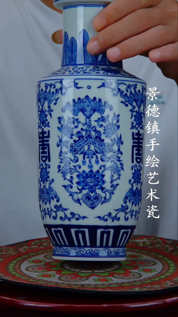 现代景德镇手工手绘陶瓷摆件52