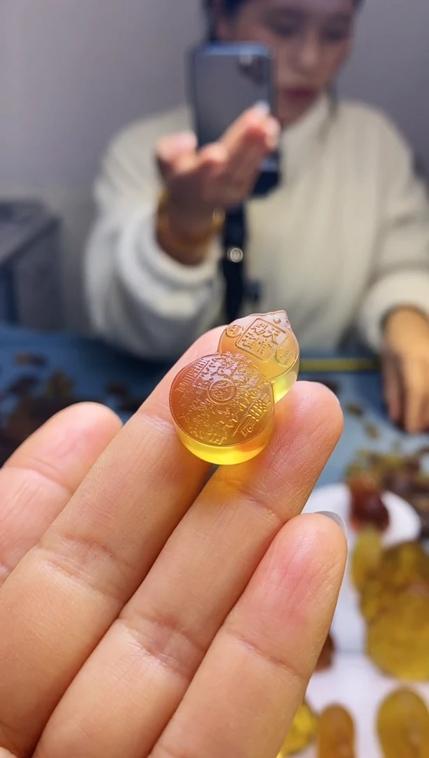 【闪购商品】琥珀颈饰未镶嵌HP97-5（山鬼小葫芦）