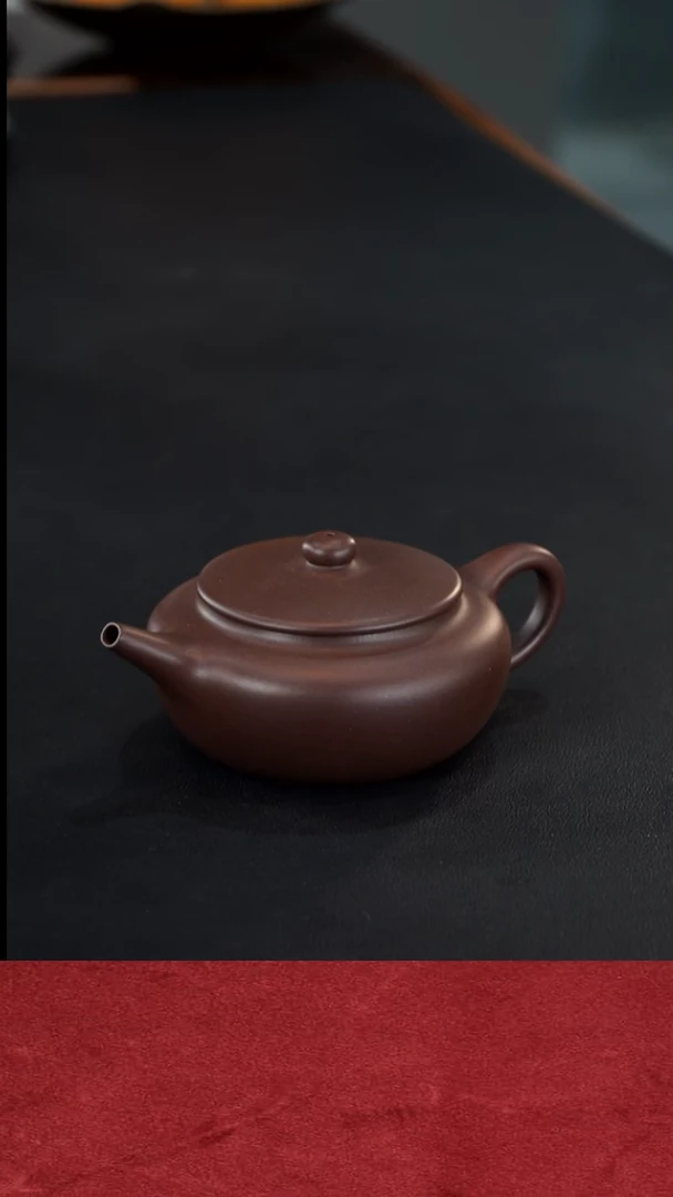 茶壶紫砂两*点扁晨紫砂壶