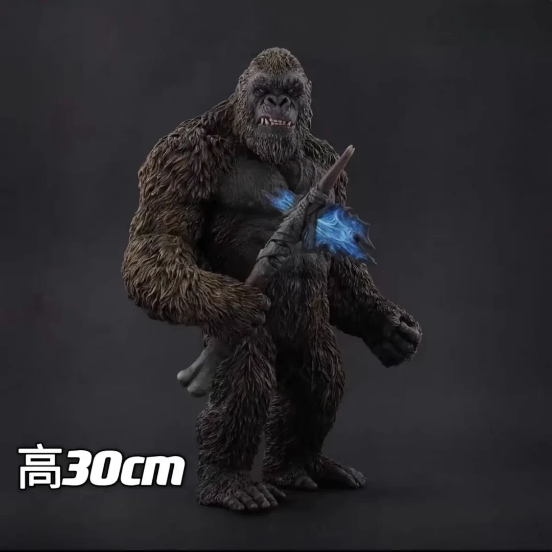 升级版 金刚 战斧可发光 哥斯拉大战金刚祖国优质版手办雕像摆件