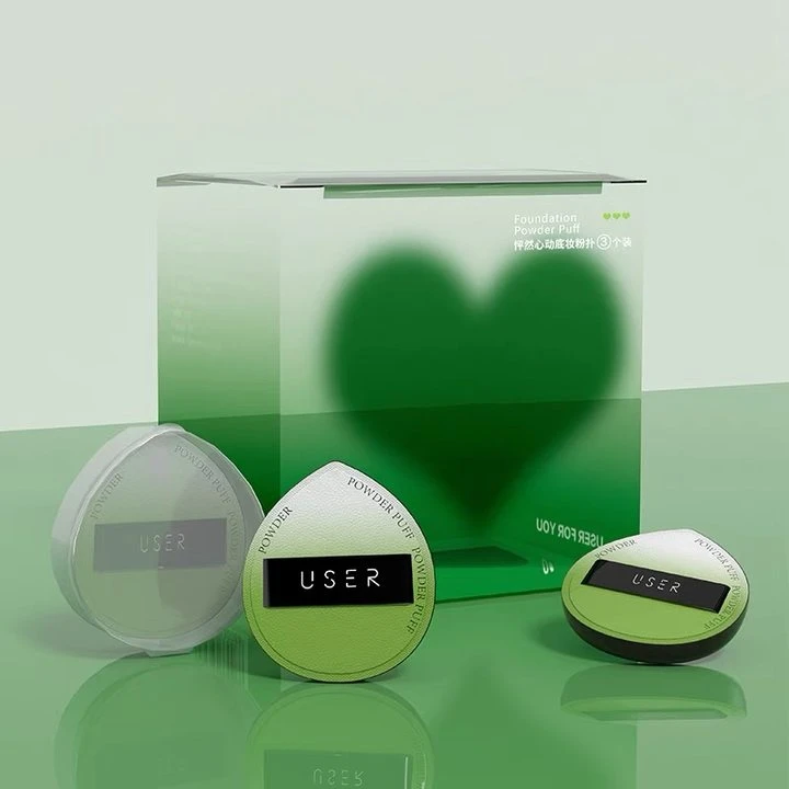 USER怦然心动蜜粉扑套装装散粉粉扑化妆粉扑定妆套