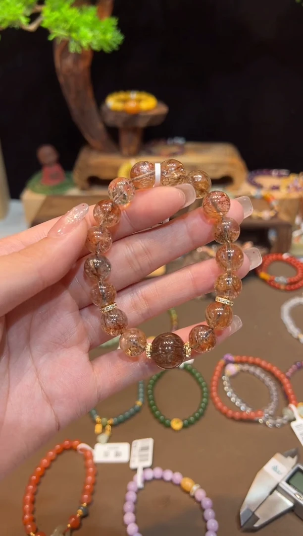 【闪购商品】水晶手链未镶嵌11mm手饰@@E6327
