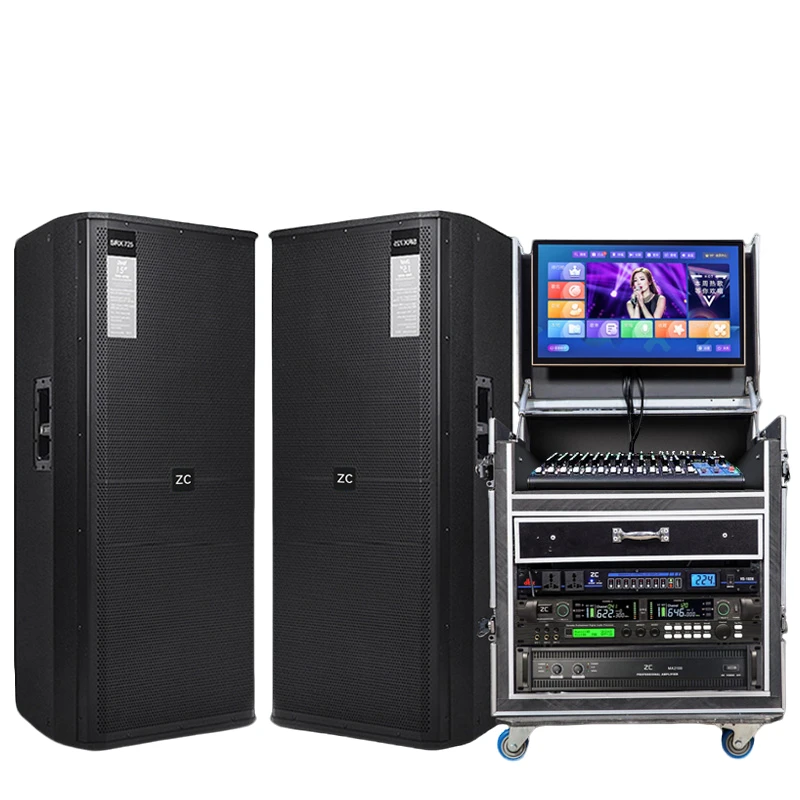 765双15寸进口航天磁号角专业舞台迪吧演唱会KTV演出套装