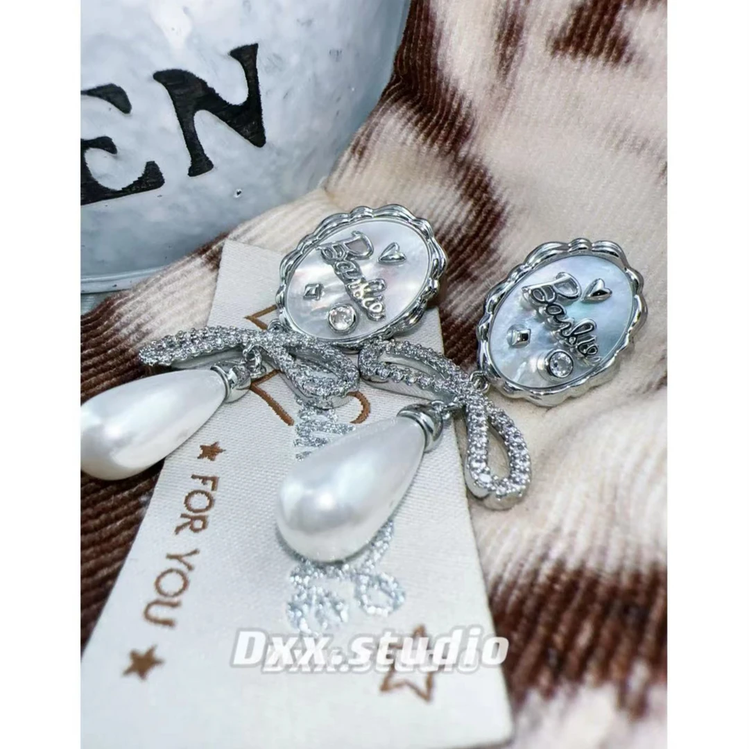 铜合金锆石耳饰 DXX小晰饰品-新品-【蝴蝶结高级感】耳饰39997