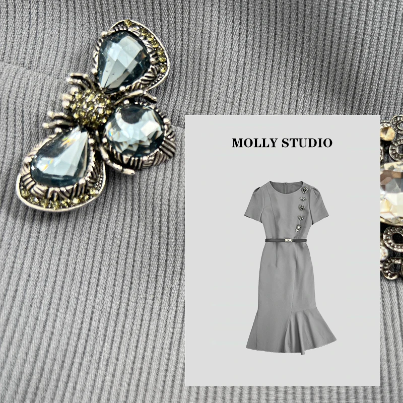 【优雅主角】Molly 百搭时尚高腰显瘦 连衣裙 M2025072