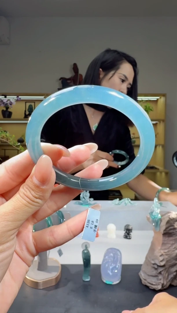 未镶嵌手镯翡翠59圈