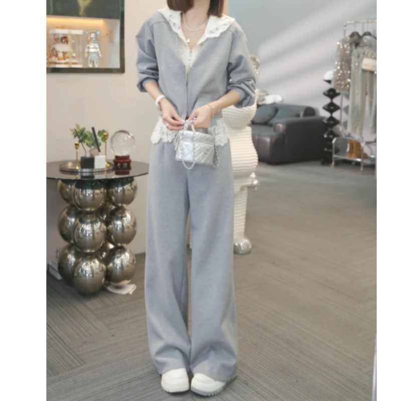 【眉开眼笑】2025新款卫衣外套+裤子休闲设计师套装LK2501589