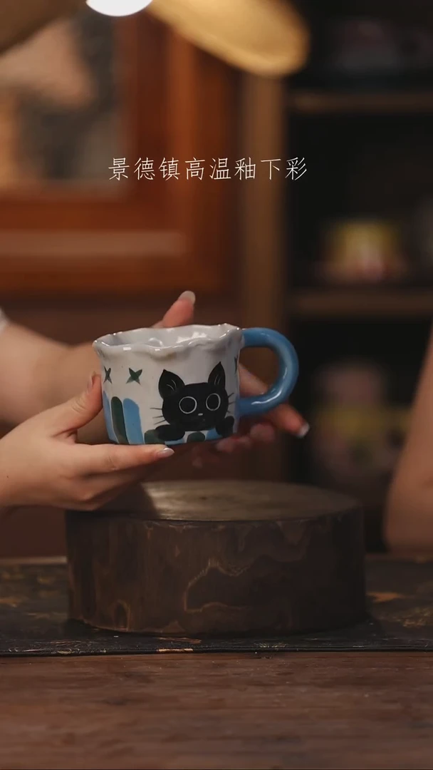 陶瓷景德镇高温釉下手绘陶瓷167
