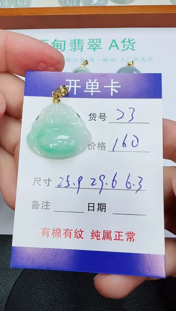 吊坠(赠链)未镶嵌翡翠23