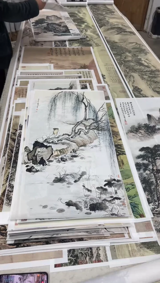 32 陈少梅山水 微喷复刻