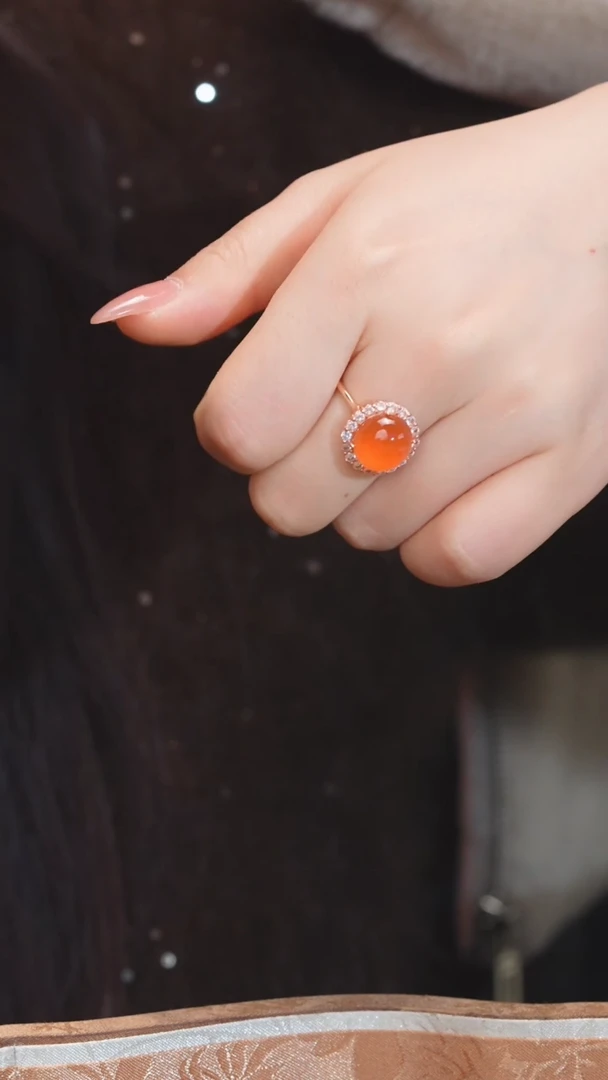 【闪购商品】南红玛瑙戒指未镶嵌多样性发@@N3942