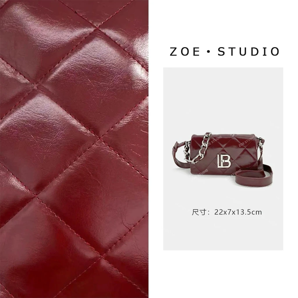 【佐伊甄选】ZT-D7003-酒红轻奢女士时尚潮流百搭单肩腋下斜挎包包