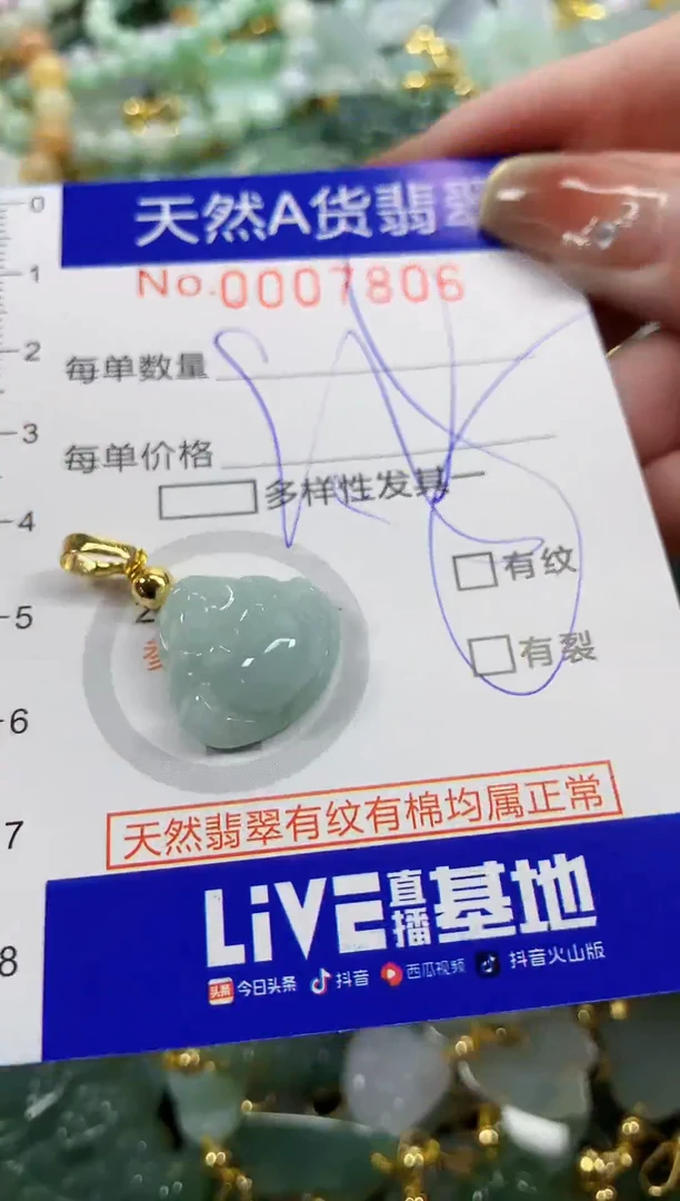 颈饰未镶嵌翡翠天然A货翡翠