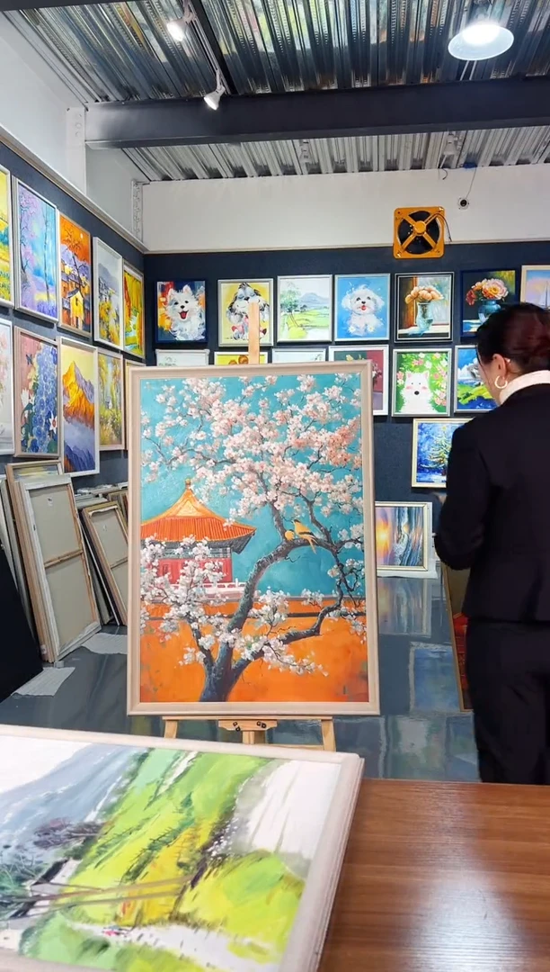 【闪购商品】油画19号 70*100 喜上眉梢-手绘油画