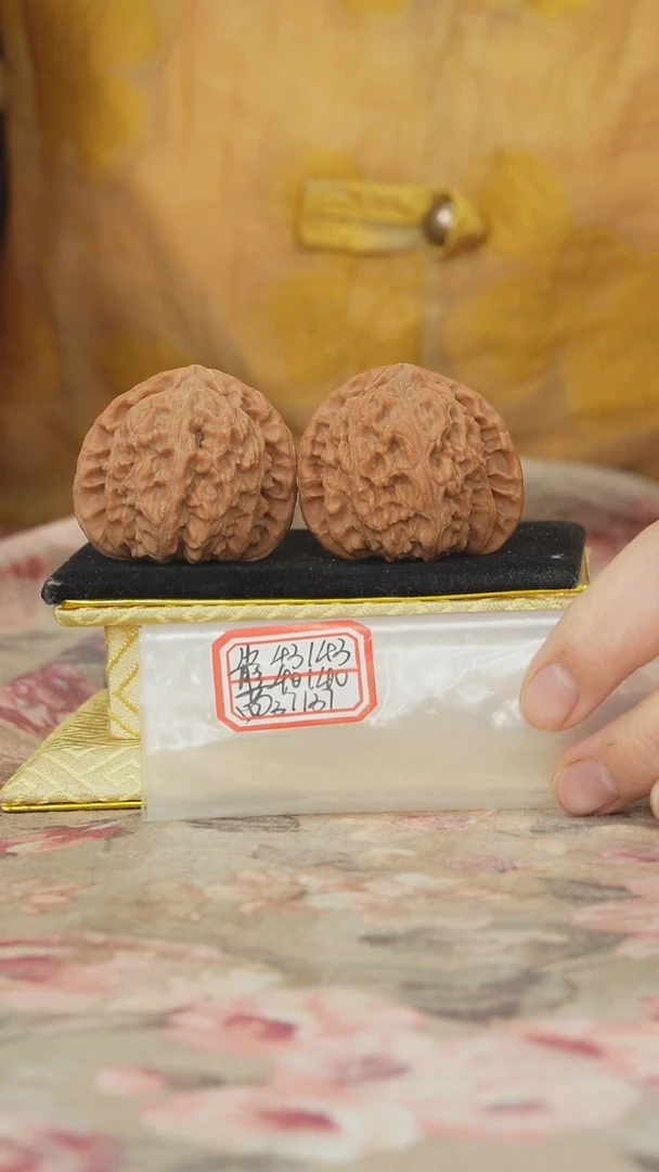 把件文玩核桃白狮子
