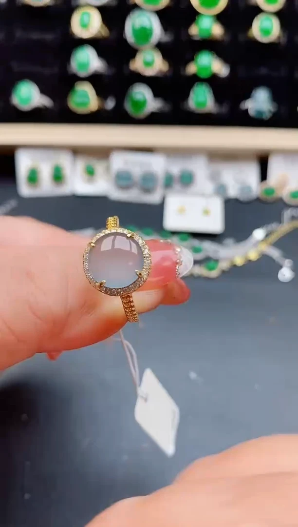 【闪购商品】翡翠戒指银S925镶嵌1212