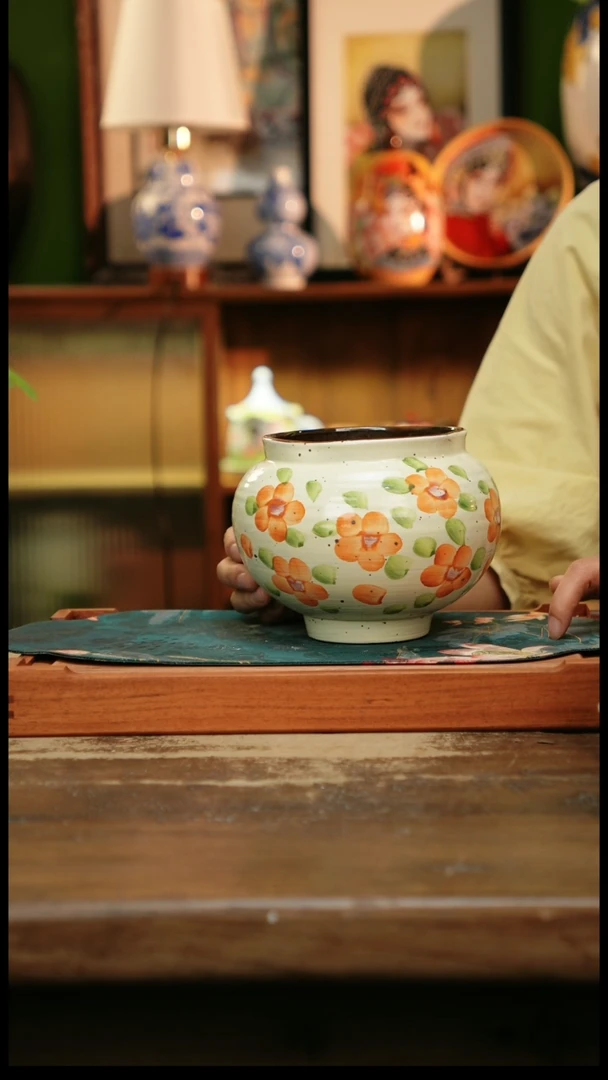 杯景德镇纯手工釉下彩精品茶具水杯