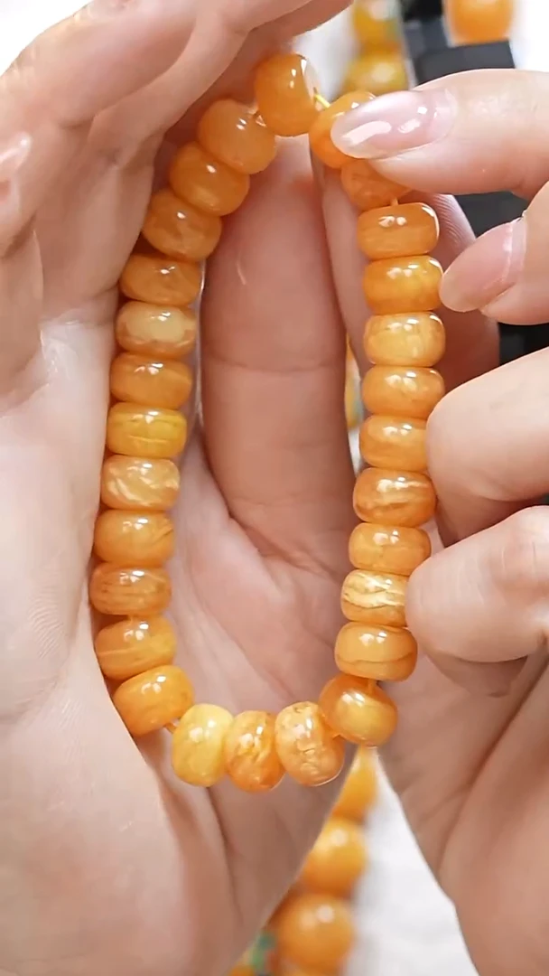 蜜蜡颈饰未镶嵌7810天然蜜蜡珠宝奇石全部保真