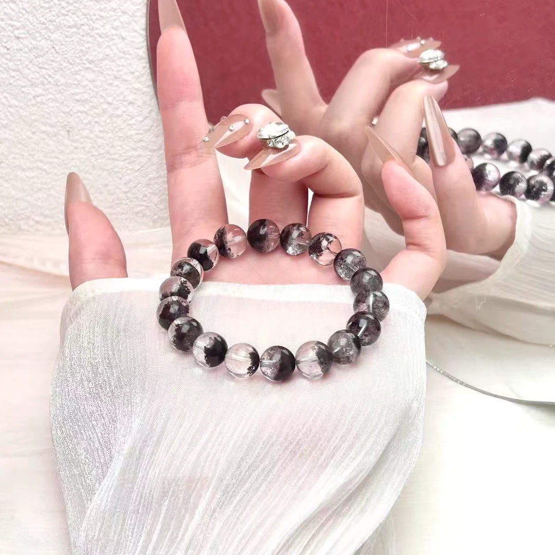 【特价9】天然四季幽灵水晶手串