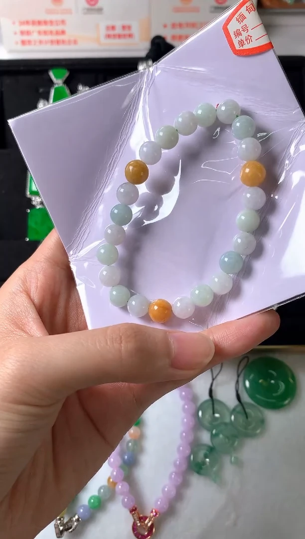 未镶嵌手链翡翠手串