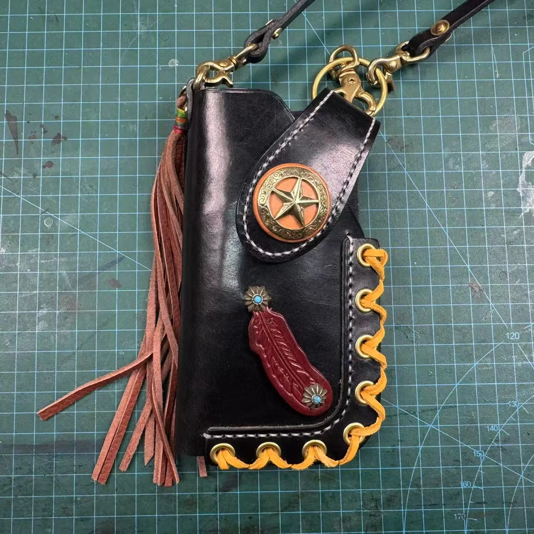 纯手工手机包个性定制手机斜挎小包复古