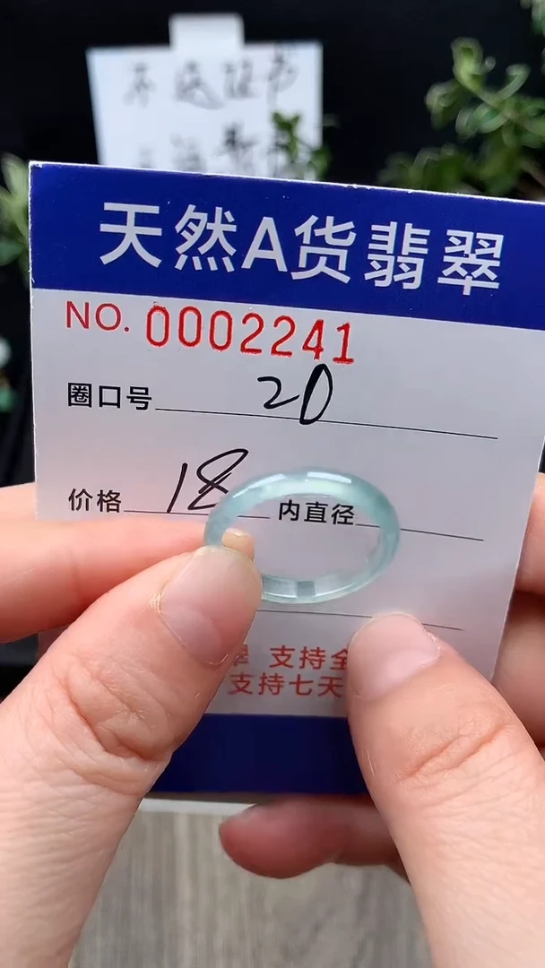 未镶嵌戒指翡翠20#