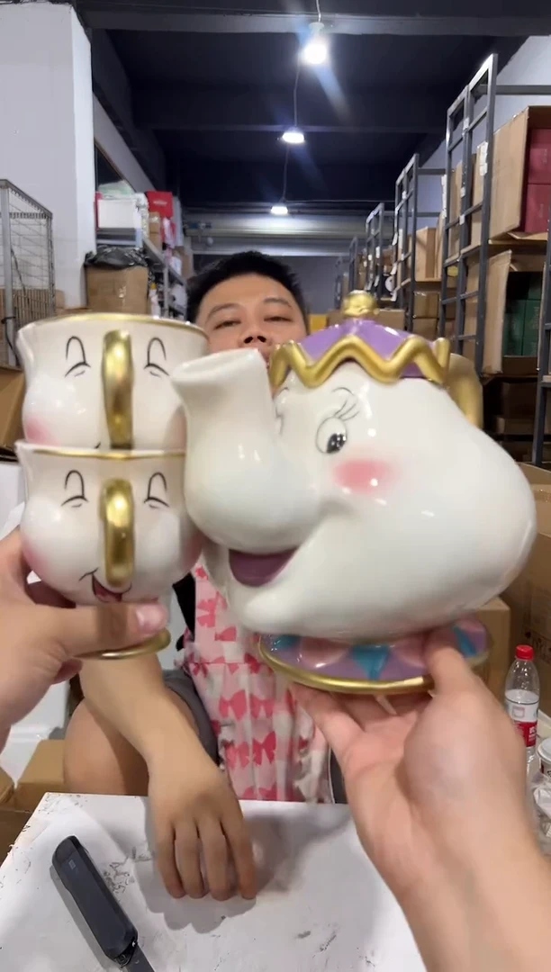 瓷片陶瓷02款一壶两杯