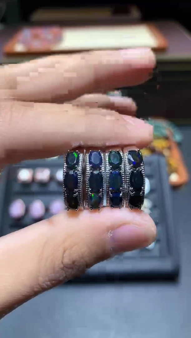 【闪购商品】欧泊戒指未镶嵌P62【多样性发其一】