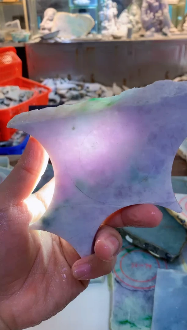 翡翠裸石0朗0翡翠珠宝758