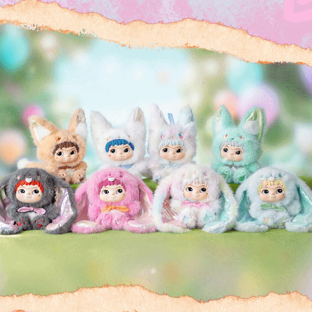 名创优品 哇库库兔兔&狐狐系列盲盒手办 wakuku 2.0摆件_CW