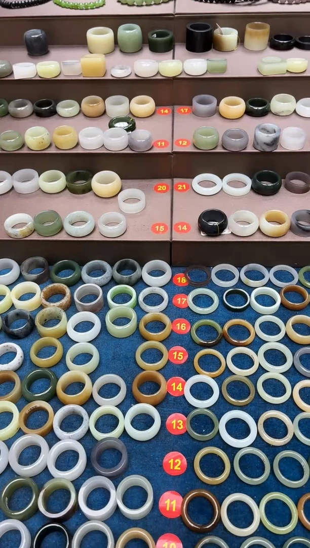 和田玉戒圈未镶嵌樱****机17号