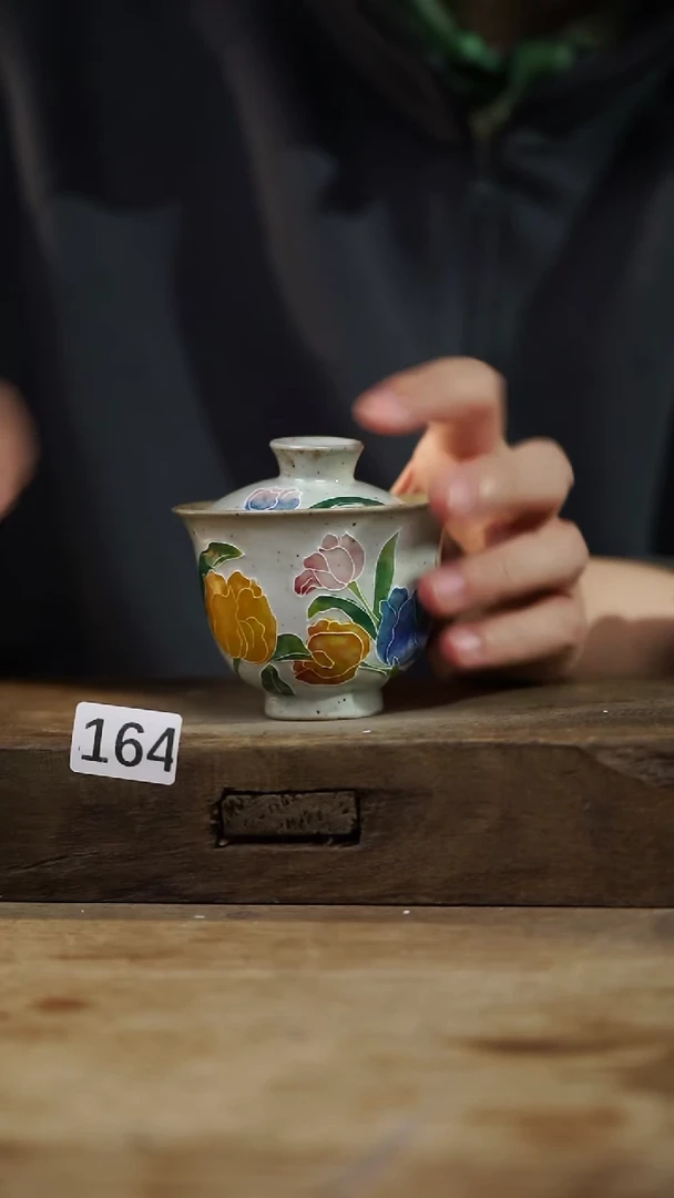 瓷片开播福利！！不顾一切之落单福利！！濑户烧盖碗