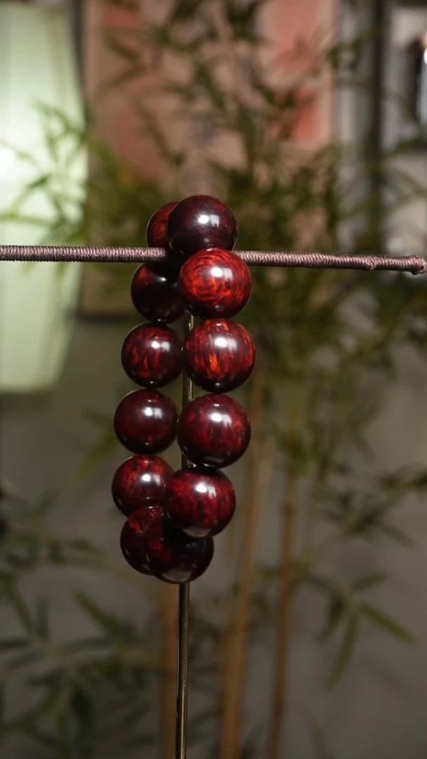 降真香手串/手链海南红降2.0cm60克＋芝麻