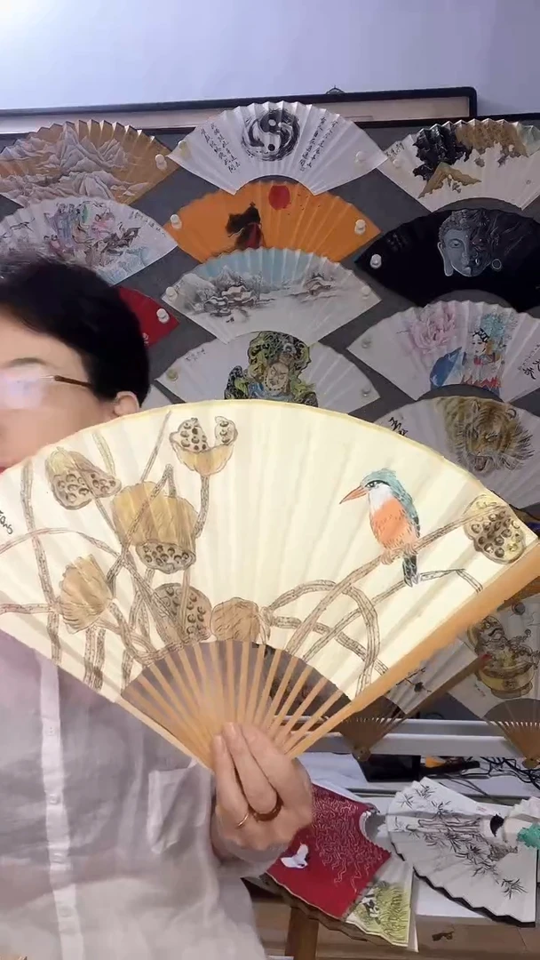 扇子九五寸十八方玉竹折扇