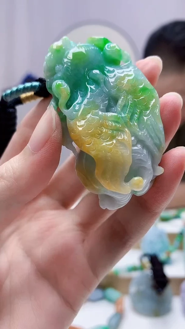 未镶嵌定制翡翠4917zm-毛货挂件82