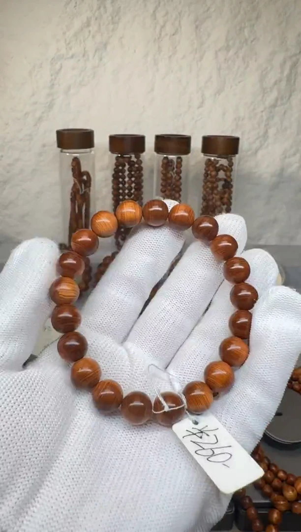 柏木（崖柏）手串/手链1.0精品黑油